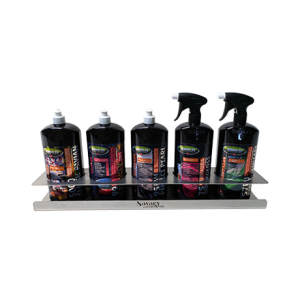 Support inox avec 5 polish de 1 lt