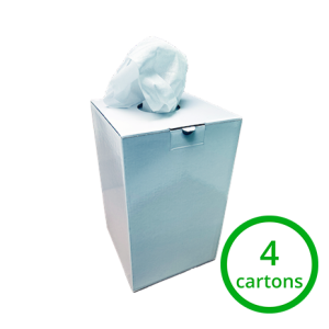 Chiffons à polir tirage central (carton de 355 pces) (par 4 cartons)