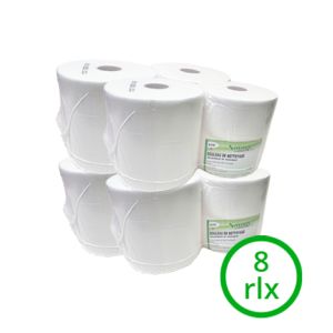 Rouleau de papier blanc, cellulose, 2 couches, 1'000 cps - ACTION 8 rouleaux
