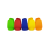 Produits chimiques industrie - Code couleurs pour flacon à pression (bleu/jaune/orange/rouge/vert)